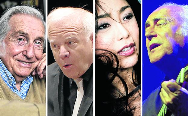 BOS-Gäste: Joaquín Achúcarro, Leonard Slatkin, Soyoung Yoon und Amancio Prada.
