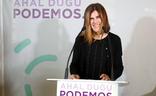 La candidata a lehendakari de Elkarrekin Podemos, Miren Gorrotxategi, en un acto./JORDI ALEMANY