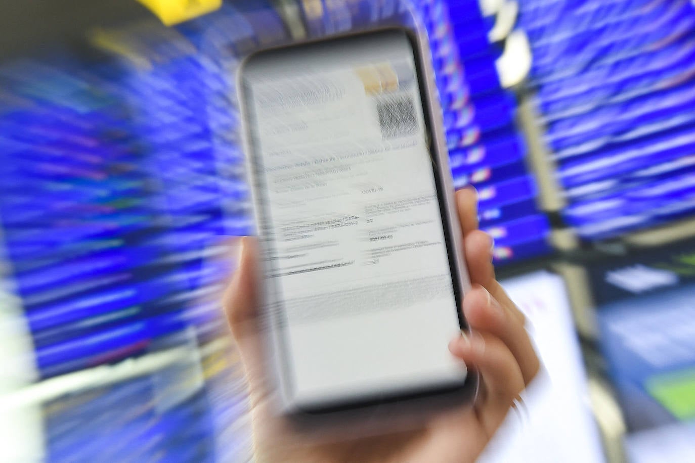 Pasaporte covid./AFP