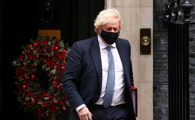 Boris Johnson, this Wednesday leaving his residence.