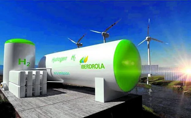 Image offered by Iberdrola on its website about its hydrogen project. 