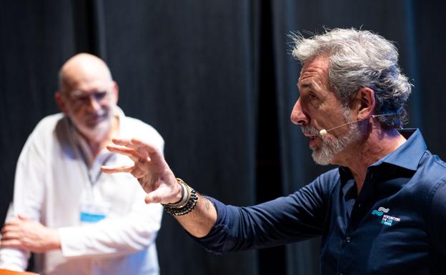 El cocinero Pepe Solla y el periodista gastronómico Ignacio Medina.