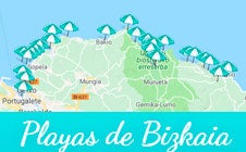 El tiempo, bandera, marea y servicios en cada playa de Bizkaia